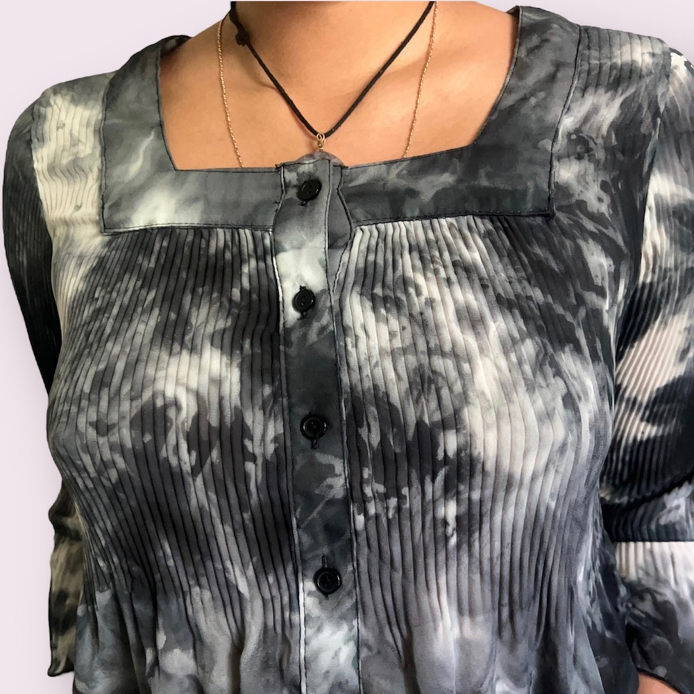 Y2K Vintage Small/Medium Acid Wash Sere Nade Flowy Blouse